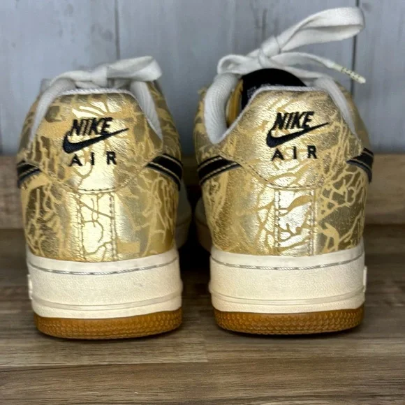 Nike Air Force 1, Cream and Gold size 5.5y (7w) - Picture 5 of 10
